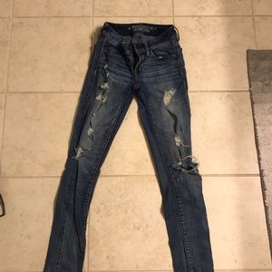 American Eagle Distressed, Super Stretch Jegging
